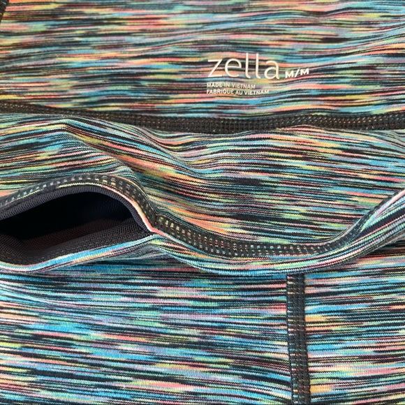 Zella Multi-colored Cosmic Space Dye Cropped Leggings, Size M - Picture 8 of 9